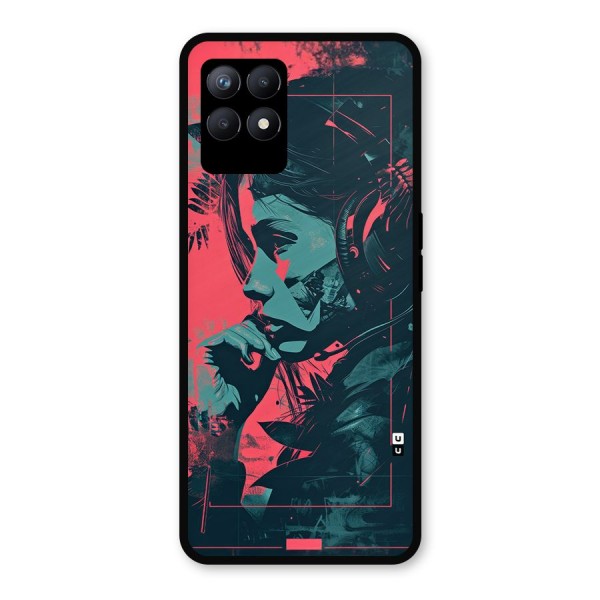 Musical Illustration Metal Back Case for Realme 8i