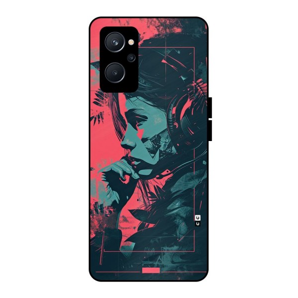 Musical Illustration Metal Back Case for Realme 9i 5G