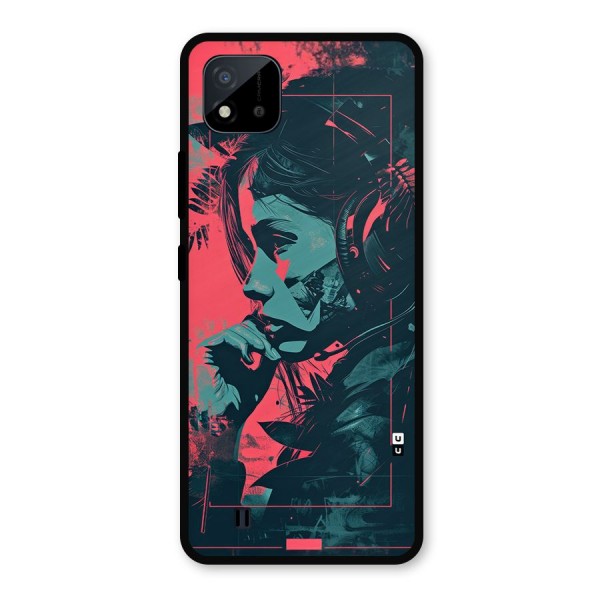 Musical Illustration Metal Back Case for Realme C11 2021