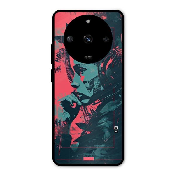 Musical Illustration Metal Back Case for Realme Narzo 60 5G