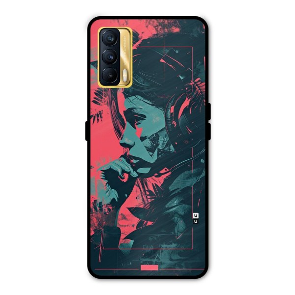 Musical Illustration Metal Back Case for Realme X7