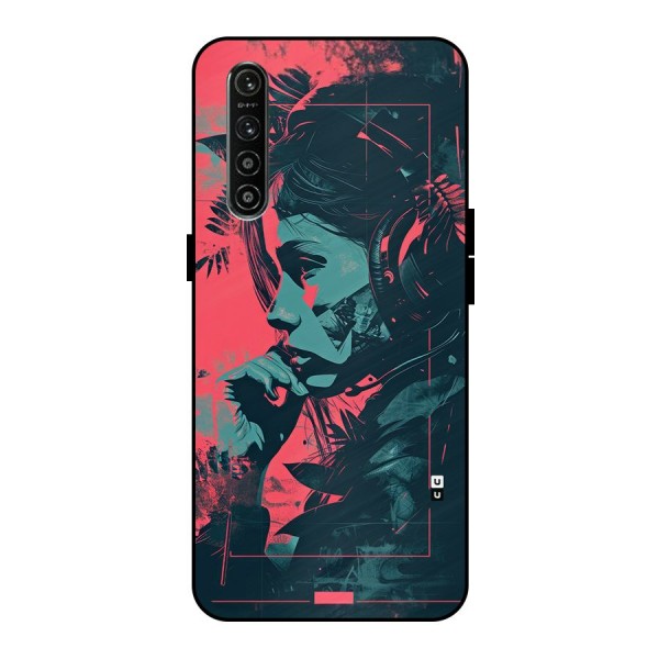 Musical Illustration Metal Back Case for Realme XT