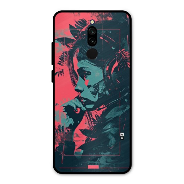 Musical Illustration Metal Back Case for Redmi 8