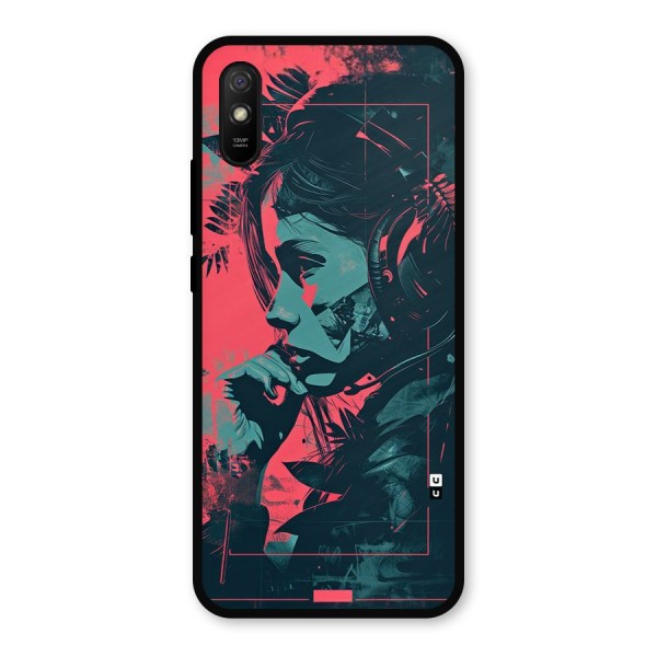 Musical Illustration Metal Back Case for Redmi 9a