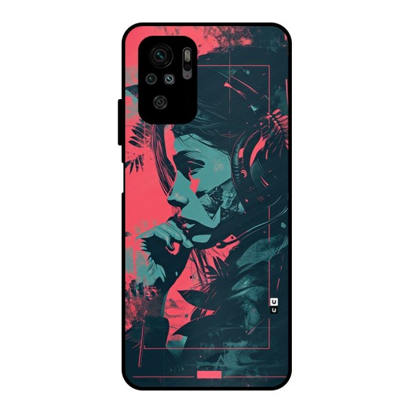 Musical Illustration Metal Back Case for Redmi Note 10S