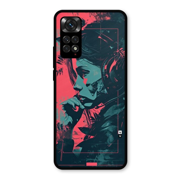 Musical Illustration Metal Back Case for Redmi Note 11