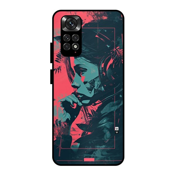 Musical Illustration Metal Back Case for Redmi Note 11 Pro