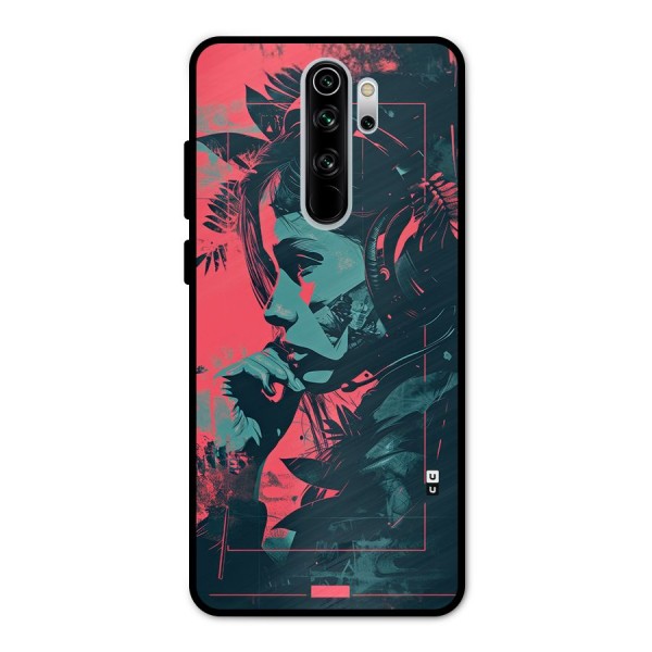 Musical Illustration Metal Back Case for Redmi Note 8 Pro