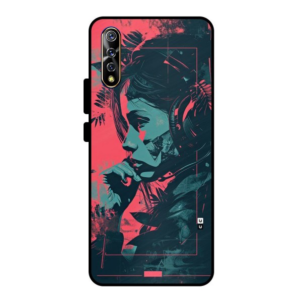 Musical Illustration Metal Back Case for Vivo S1