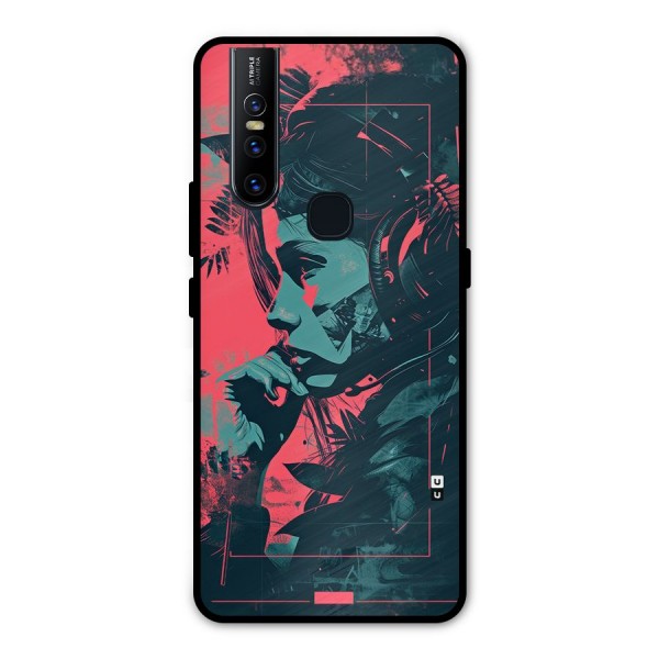 Musical Illustration Metal Back Case for Vivo V15