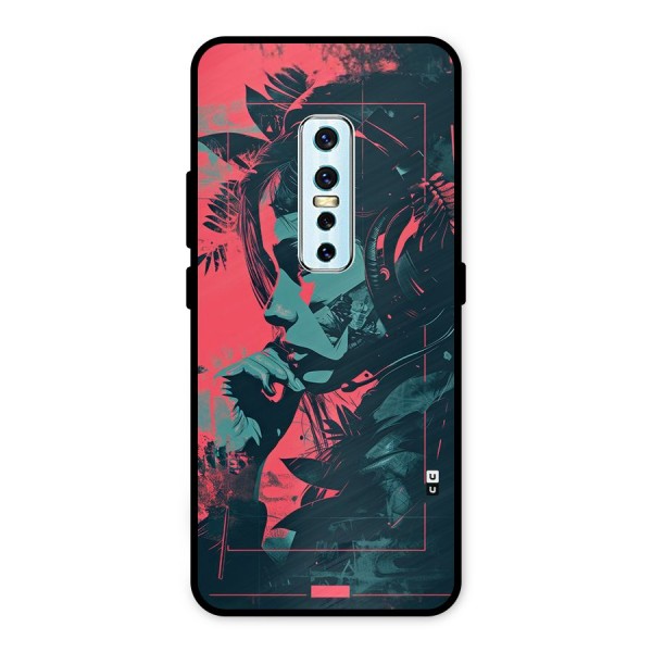 Musical Illustration Metal Back Case for Vivo V17 Pro