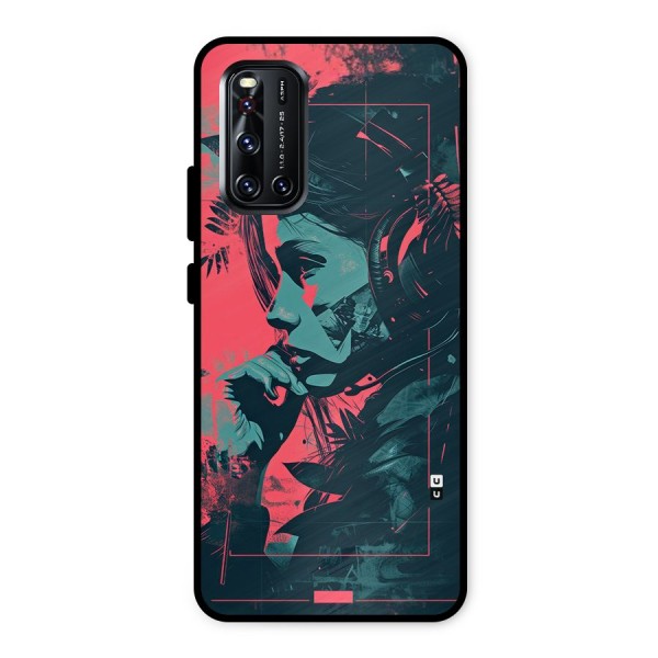 Musical Illustration Metal Back Case for Vivo V19