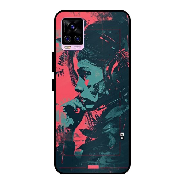 Musical Illustration Metal Back Case for Vivo V20 Pro