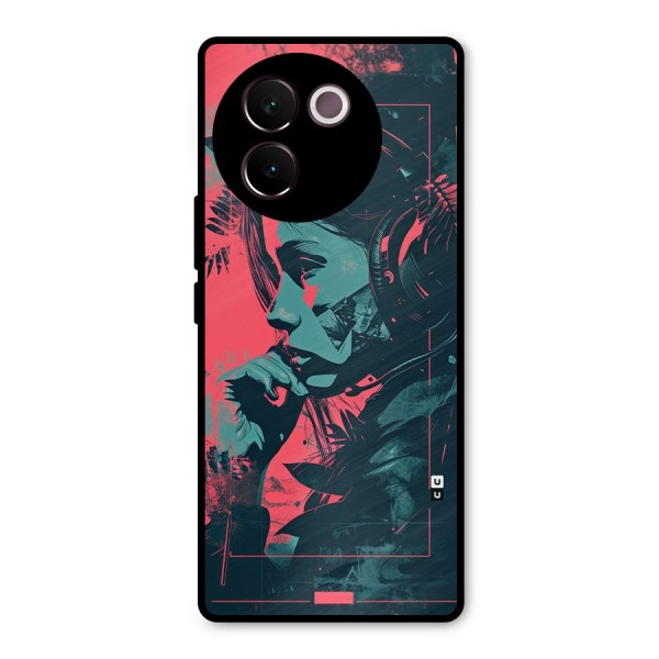 Musical Illustration Metal Back Case for Vivo V30e