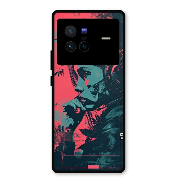 Musical Illustration Metal Back Case for Vivo X80