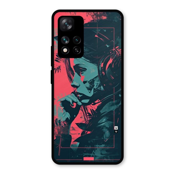 Musical Illustration Metal Back Case for Xiaomi 11i Hypercharge 5G