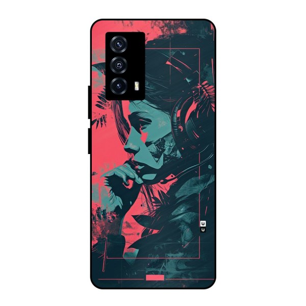 Musical Illustration Metal Back Case for iQOO Z5