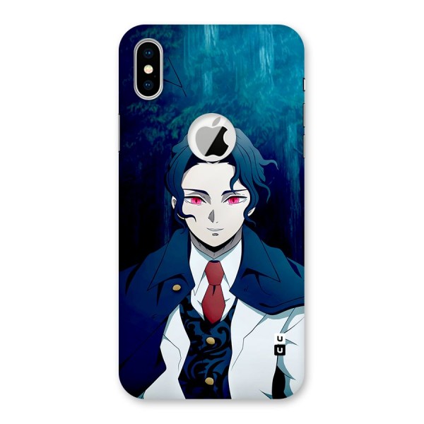 Muzan Kibutsuji Back Case for iPhone X Logo Cut