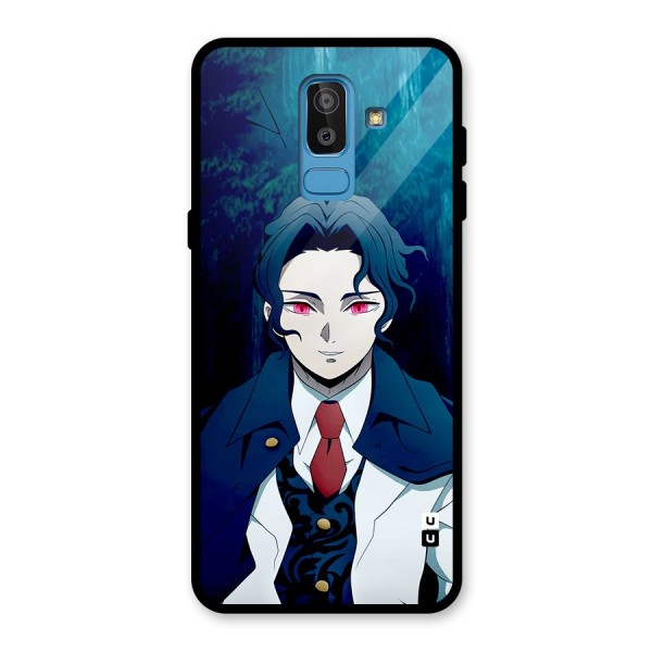 Muzan Kibutsuji Glass Back Case for Galaxy J8