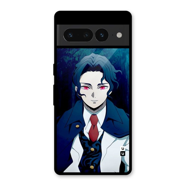 Muzan Kibutsuji Glass Back Case for Google Pixel 7 Pro