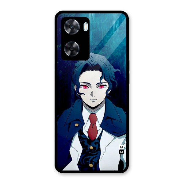 Muzan Kibutsuji Glass Back Case for Oppo A77s