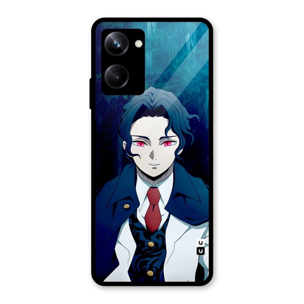 Muzan Kibutsuji Glass Back Case for Realme 10 Pro