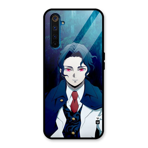 Muzan Kibutsuji Glass Back Case for Realme 6 Pro