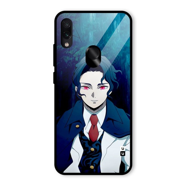 Muzan Kibutsuji Glass Back Case for Redmi Note 7