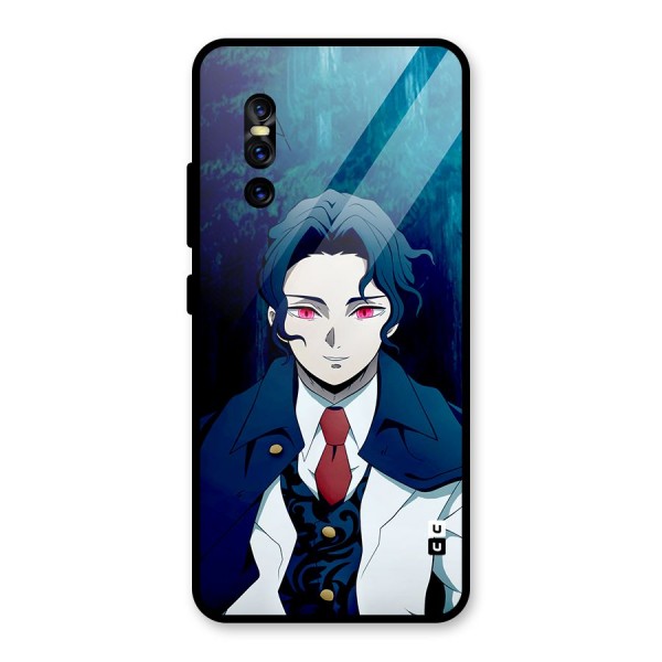 Muzan Kibutsuji Glass Back Case for Vivo V15 Pro