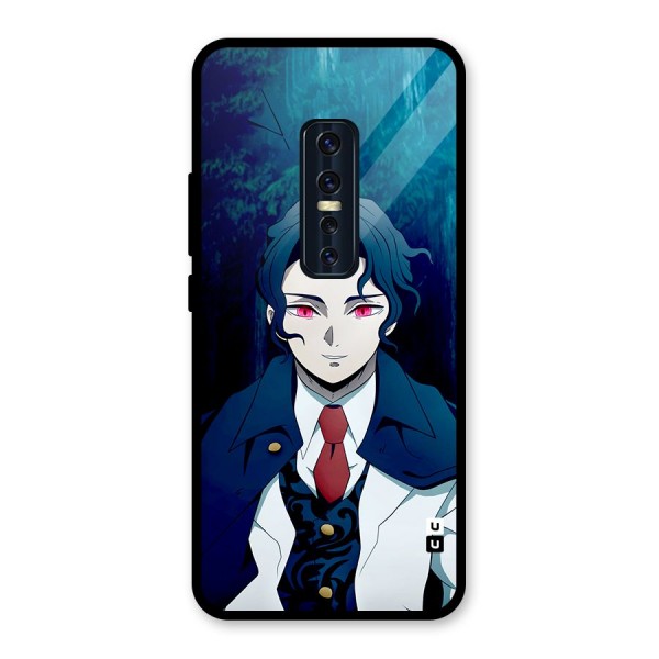 Muzan Kibutsuji Glass Back Case for Vivo V17 Pro