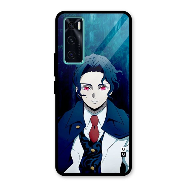 Muzan Kibutsuji Glass Back Case for Vivo V20 SE