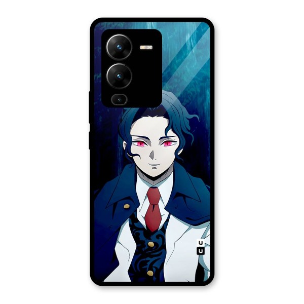 Muzan Kibutsuji Glass Back Case for Vivo V25 Pro