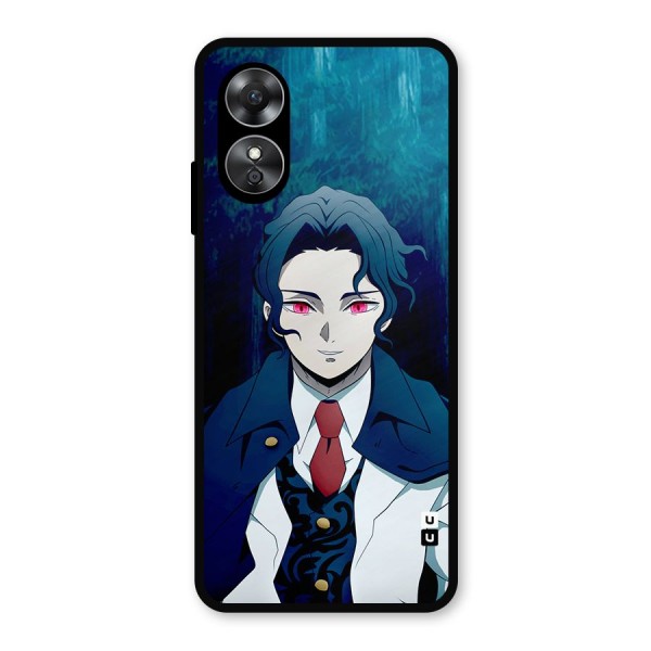 Muzan Kibutsuji Metal Back Case for Oppo A17