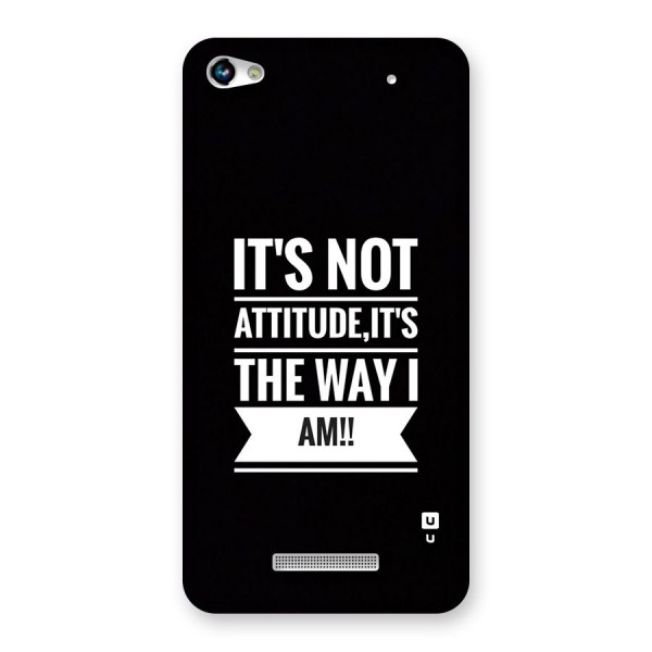 My Attitude Back Case for Canvas Hue 2 A316