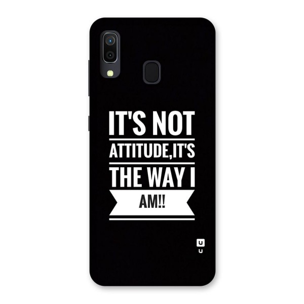 My Attitude Back Case for Galaxy A20