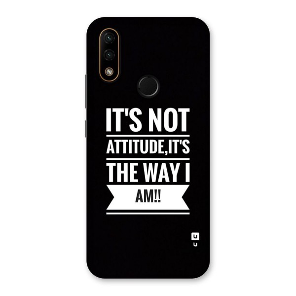 My Attitude Back Case for Lenovo A6 Note