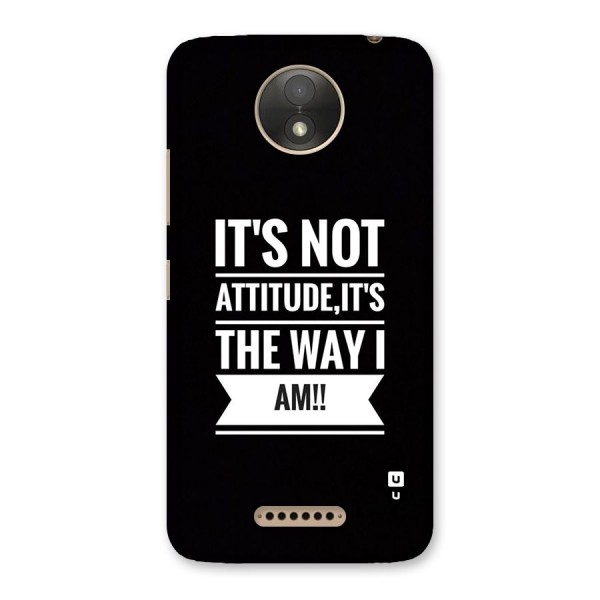 My Attitude Back Case for Moto C Plus