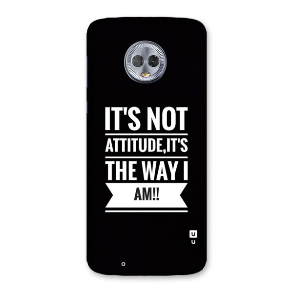 My Attitude Back Case for Moto G6