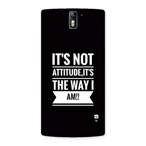 My Attitude Back Case for OnePlus One