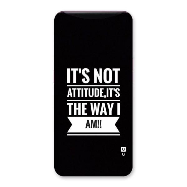 My Attitude Back Case for Oppo Find X