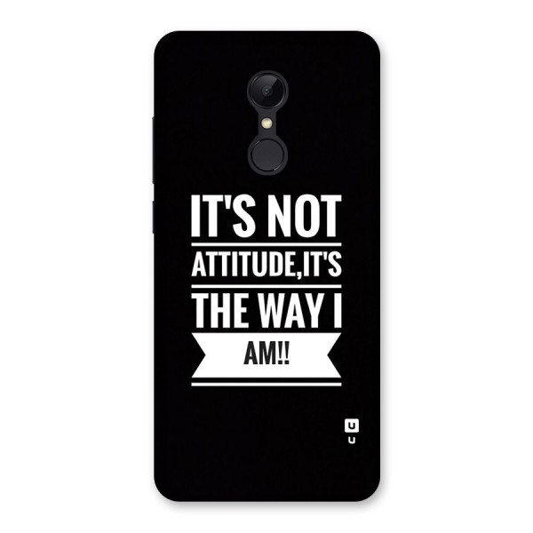 My Attitude Back Case for Redmi 5