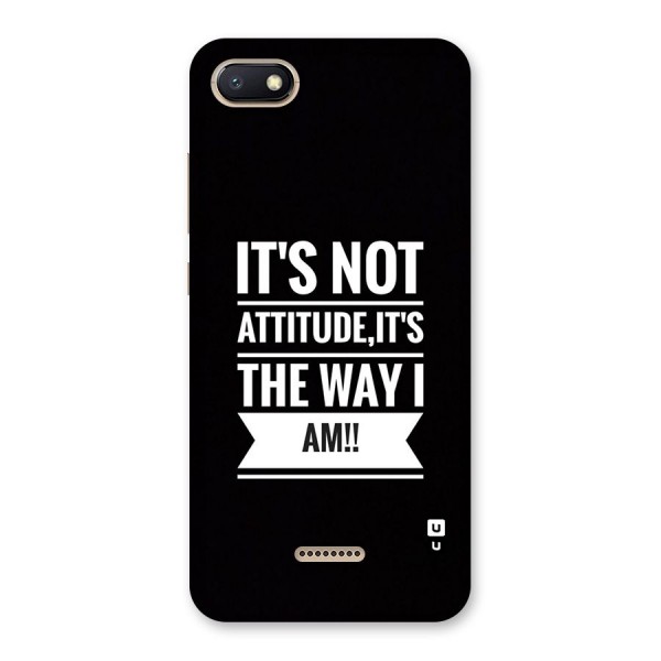 My Attitude Back Case for Redmi 6A