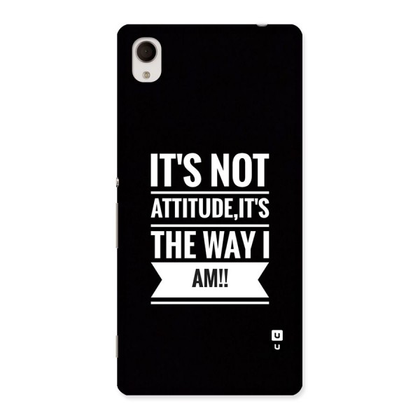 My Attitude Back Case for Xperia M4