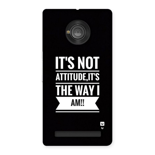 My Attitude Back Case for Yuphoria