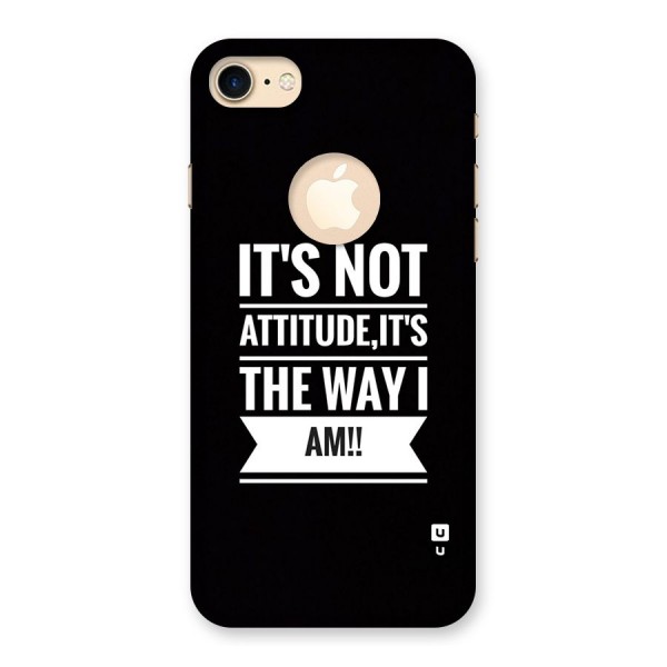 My Attitude Back Case for iPhone 8 Logo Cut