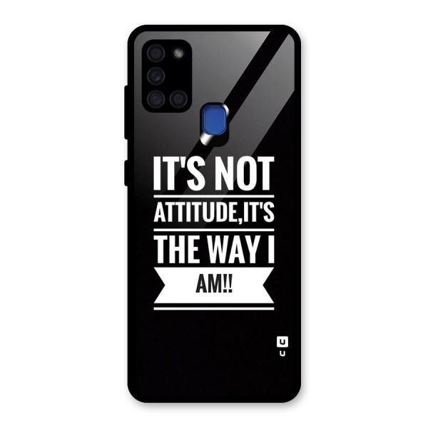 My Attitude Glass Back Case for Galaxy A21s