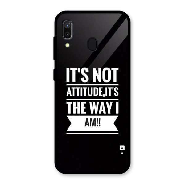 My Attitude Glass Back Case for Galaxy A30