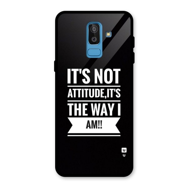 My Attitude Glass Back Case for Galaxy J8