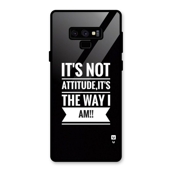 My Attitude Glass Back Case for Galaxy Note 9