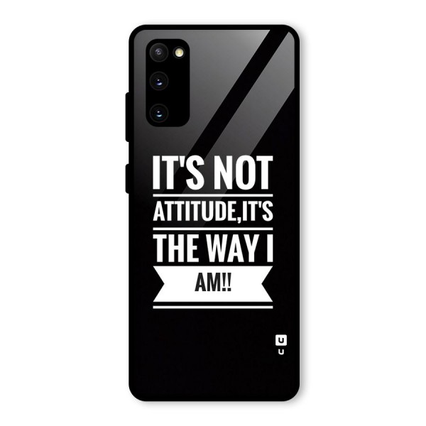 My Attitude Glass Back Case for Galaxy S20 FE 5G